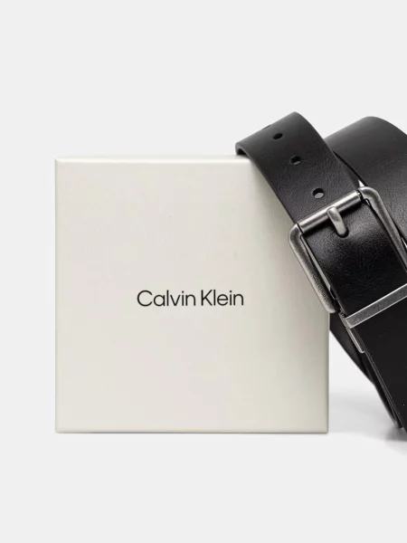Bőr öv Calvin Klein fekete