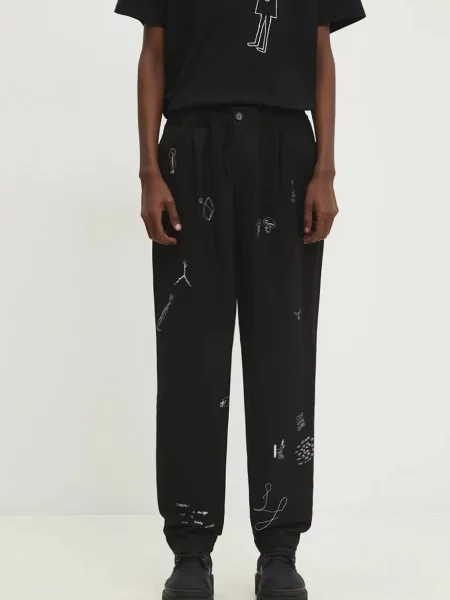 Undercover pantaloni de drept negru