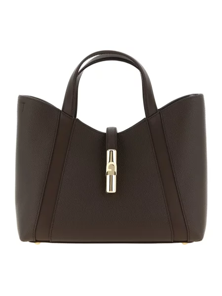 Shopperka Furla skórzana brązowa