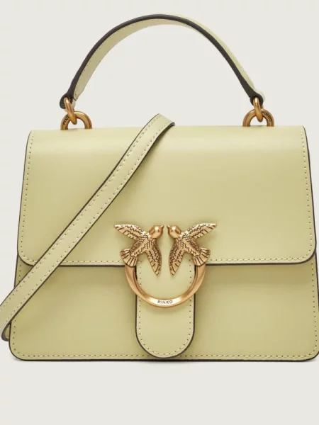 Geantă Pinko din piele verde