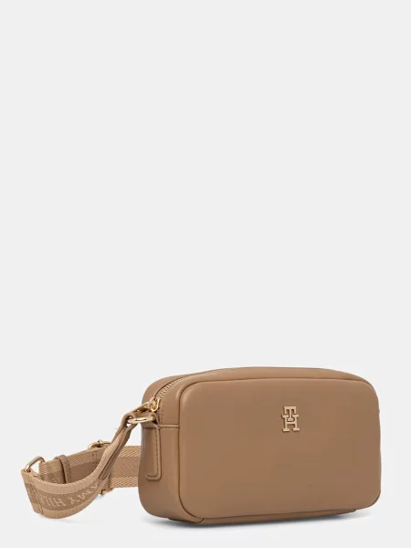 TOMMY HILFIGER Taška cez rameno ESSENTIAL kaki béžová