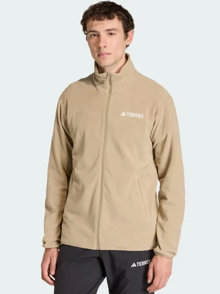 Geacă Adidas Terrex din fleece bej