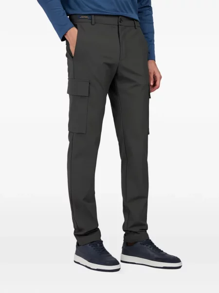 Pantaloni cargo Paul & Shark stretch verde