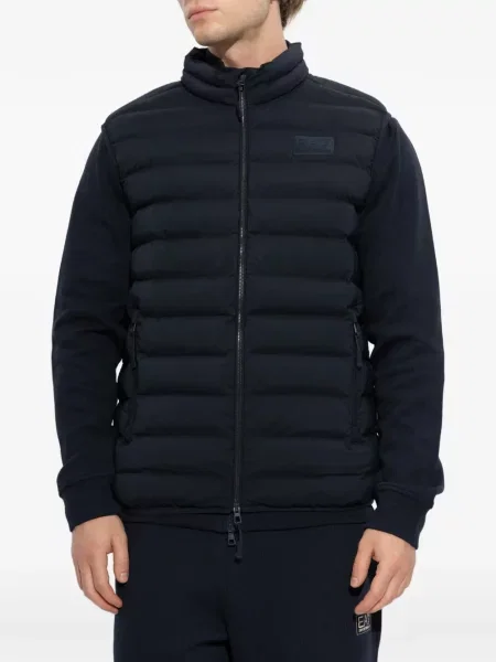 Prošiven prsluk Ea7 Emporio Armani plava
