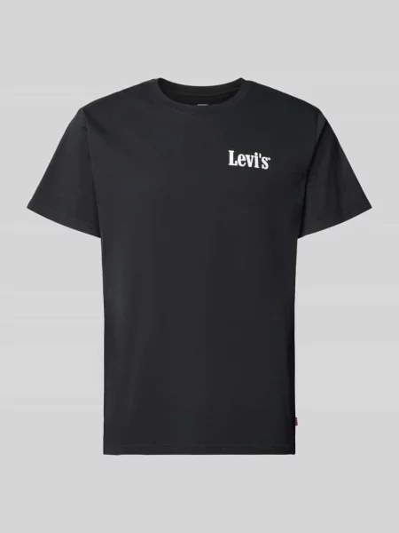 T-shirt o kroju relaxed fit z czystej bawełny Levi's czarna