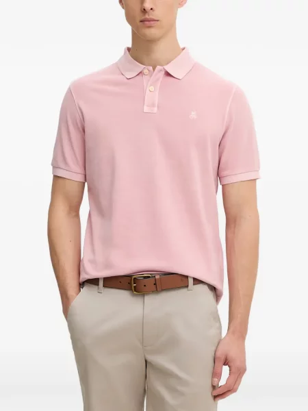 Tricou polo Marc O'polo cu broderie roz