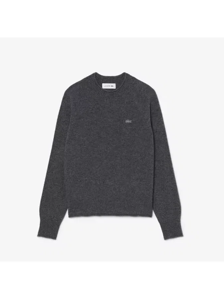 Lacoste Wełniany Sweter I Dzianina 3D szary