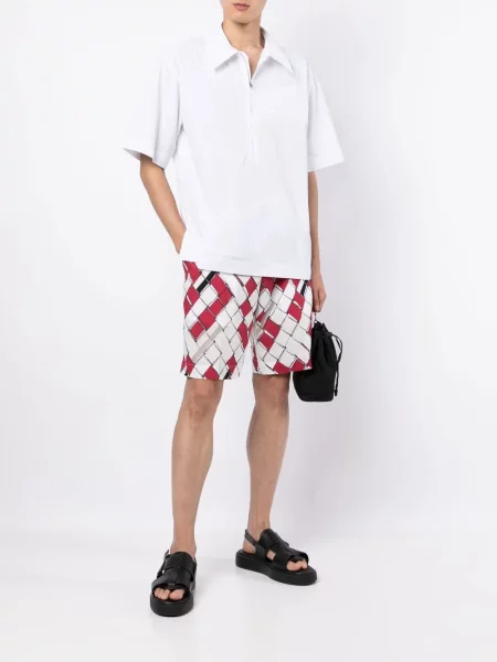 Raštuotos šortai 3.1 Phillip Lim balta