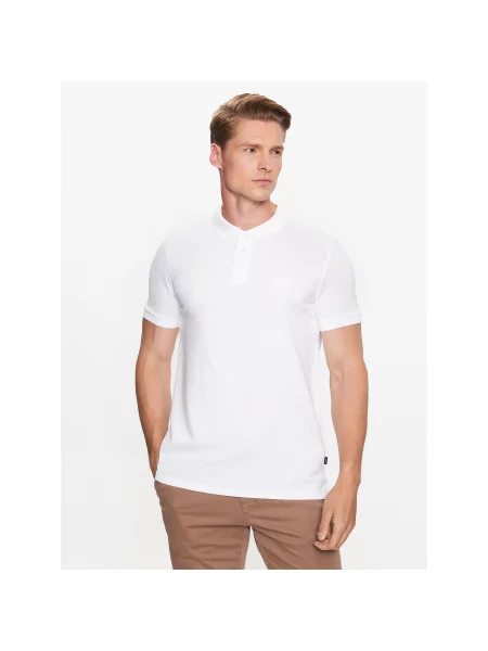 JOOP! Jeans Polo majica Modern Fit bela