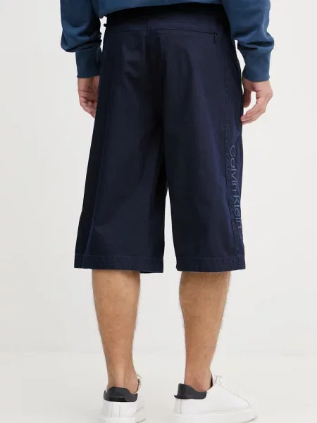 Calvin Klein Jeans szorty z bawełną granatowe