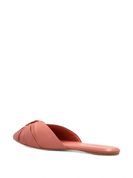 Sandale Chloé din piele fără toc roz