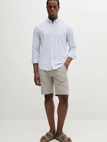 Льняные шорты Lindbergh серые