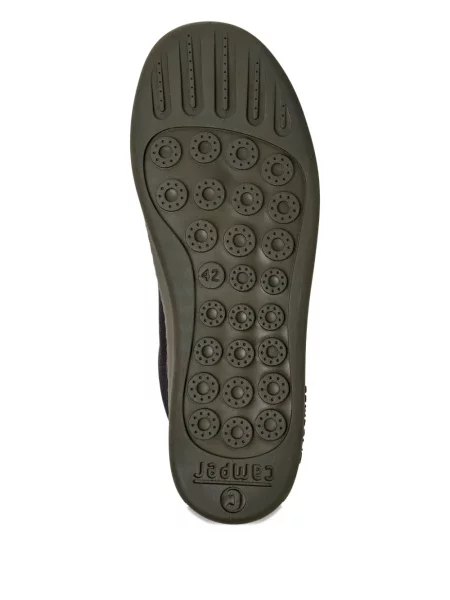 Sneakerși Camper cu șireturi din piele negru