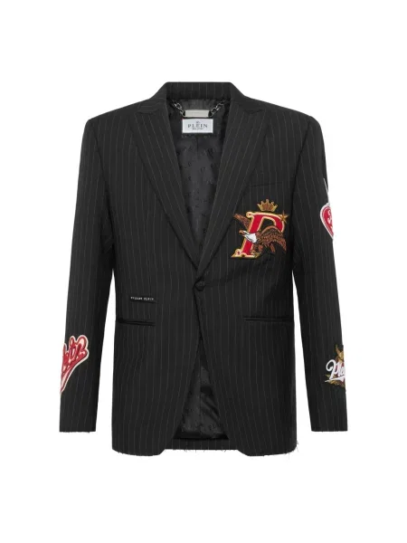 Marynarka Philipp Plein wełniana szara