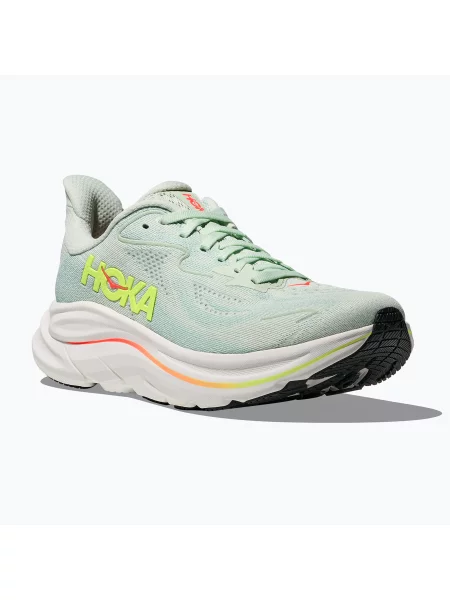 Бігові кросівки HOKA Clifton 10 sea glass/neon flame неон