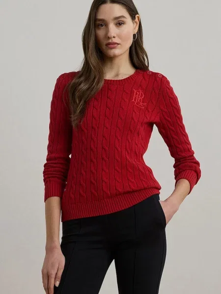 Lauren Ralph Lauren sweter czerwony