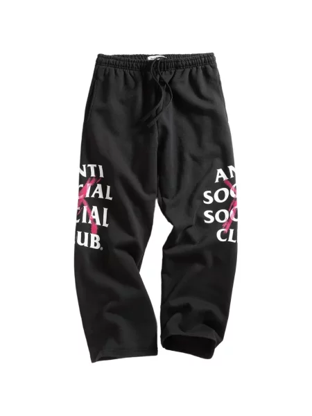 Pantaloni Anti Social Social Club alergare negru