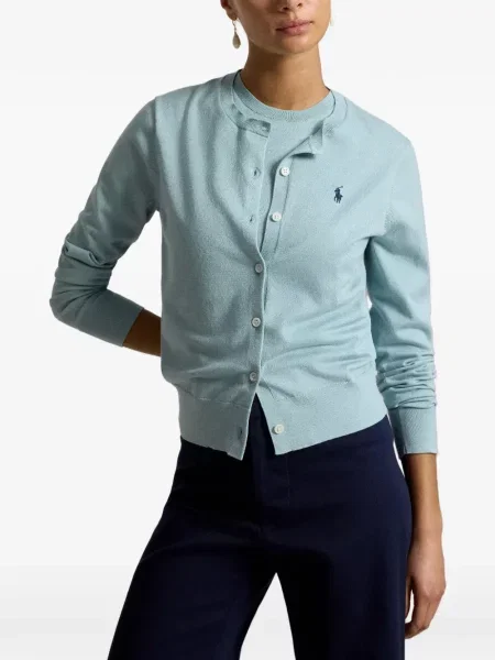 Велурени бягане с яка чорапи Polo Ralph Lauren синьо