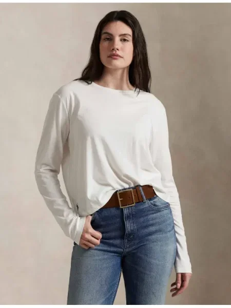 POLO RALPH LAUREN Bluză ESY | alb