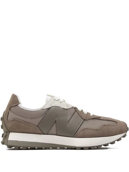 Sneakerși New Balance 327 din piele de căprioară gri