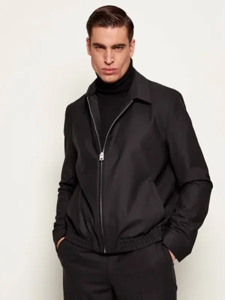 HUGO Geacă bomber negru