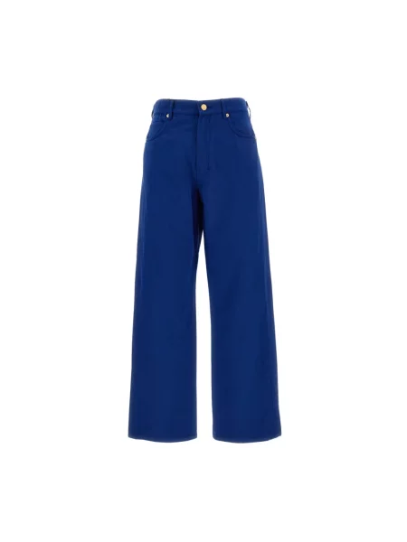 Szerokie jeansy Max Mara niebieskie