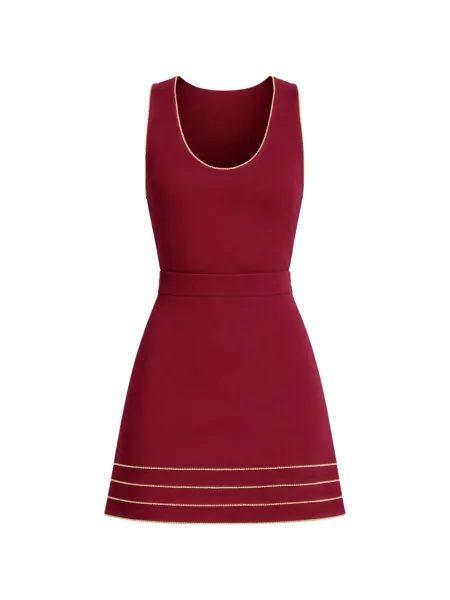 Rochie fără mâneci Elie Saab în linie A roșu