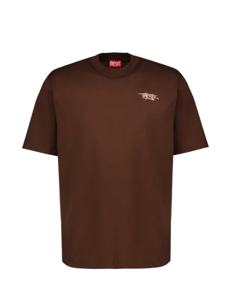 Tricou Diesel cu autograf maro
