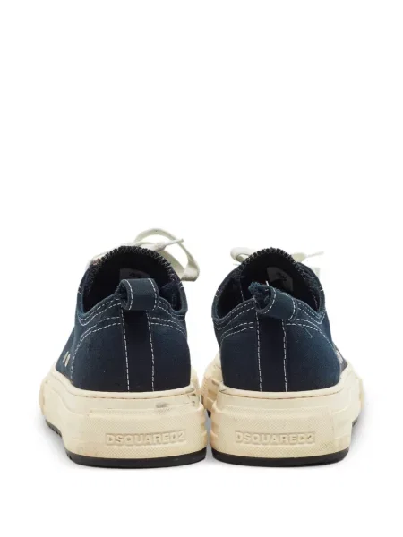 Fűzős csipkés sneaker Dsquared2 kék