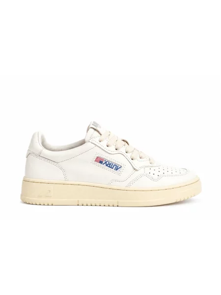 Sneakersy Autry skórzane z logo białe