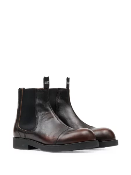Δερμάτινα μπότες chelsea Mm6 Maison Margiela καφέ