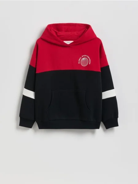 Reserved Hanorac oversized roșu