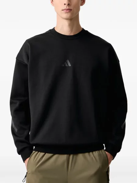 Decupat geacă Adidas cu glugă cu model piele de șarpe alb