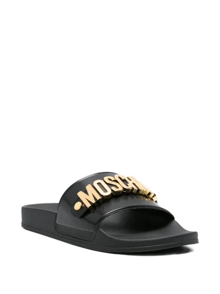 Papuci Moschino cu autograf negru