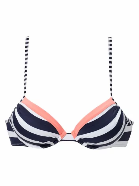 KangaROOS Bikini zgornji del mornarska / marelica bela