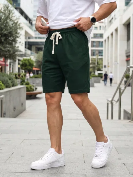 Pantaloni scurți de sport Dstreet verde