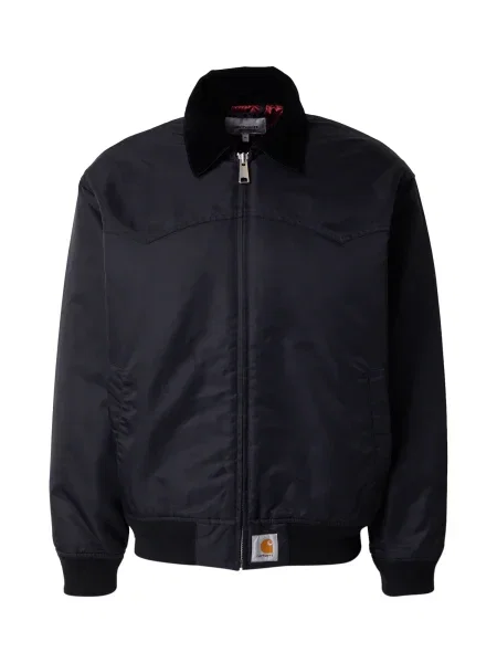Jachetă Carhartt WIP Santa Fe Alumni Jacket UNISEX Black/ Scarlet S negru