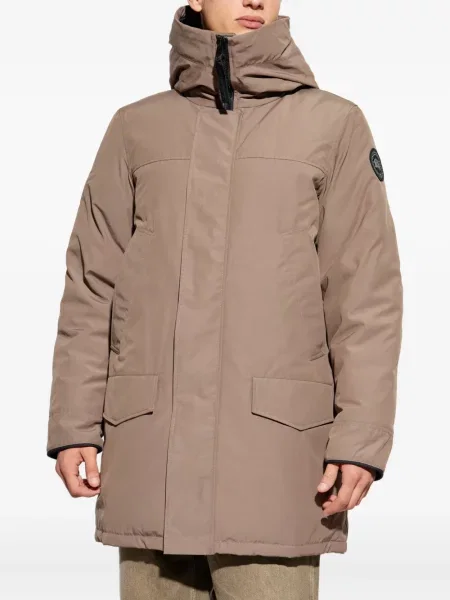Geacă Canada Goose cu glugă maro