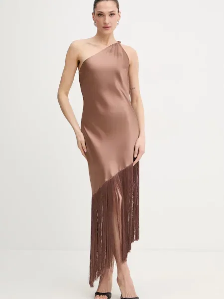 Pinko sukienka brązowa