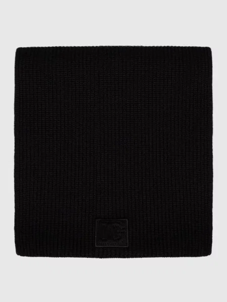 Шарф з вовни Dolce&gabbana чорний