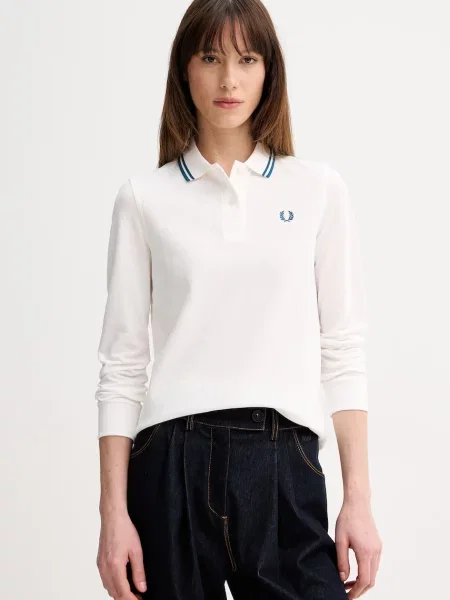 Fred Perry longsleeve biała