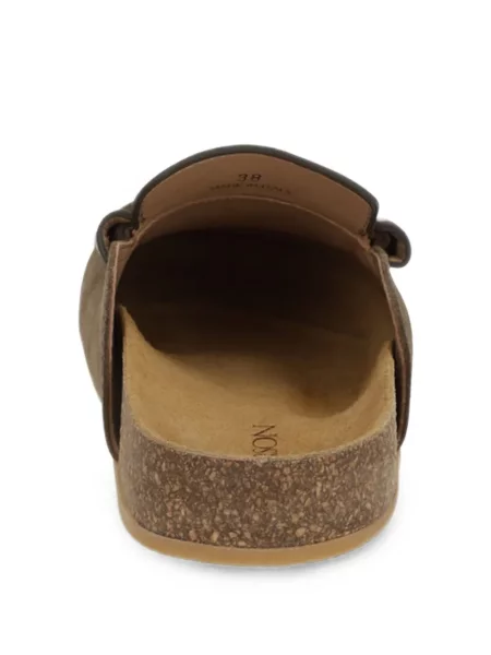 Papuci tip mules Jw Anderson din piele de căprioară maro