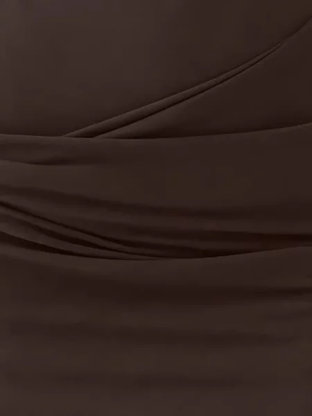 Rochie Jacquemus drapată maro