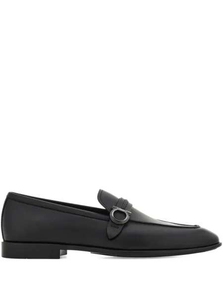 Pantofi loafer Ferragamo cu cataramă negru