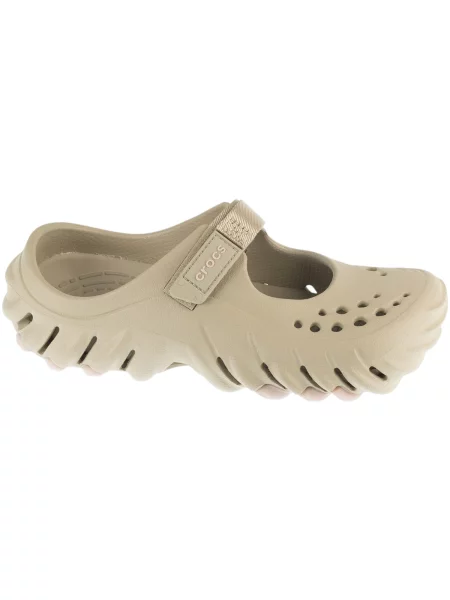 Pantofi cu toc Crocs bej