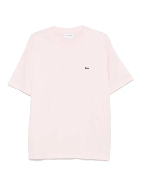 Tricou Lacoste cu autograf roz