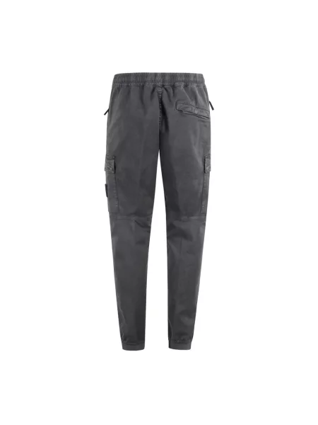 Spodnie cargo Stone Island z kamieniami czarne