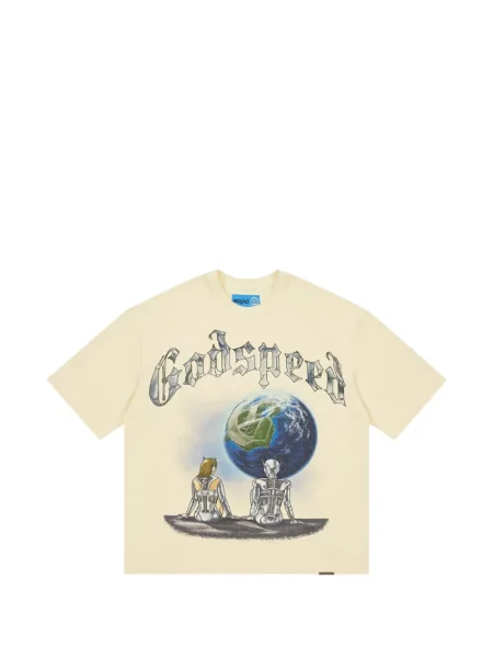 Tricou Godspeed cu imagine galben