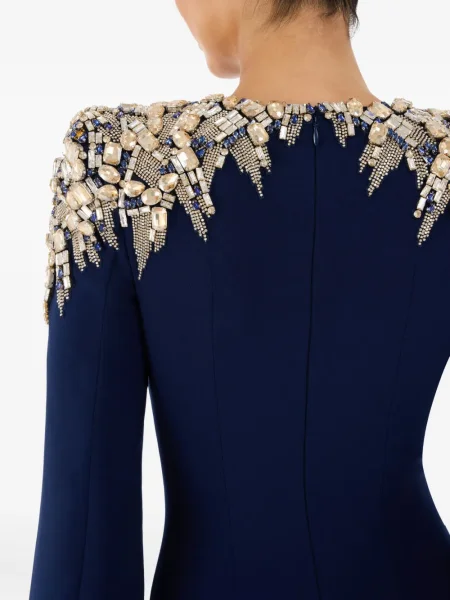 Rochie maxi Jenny Packham de costum albastru