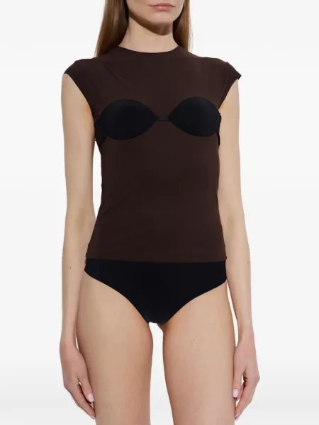 Tricou Mm6 Maison Margiela maro